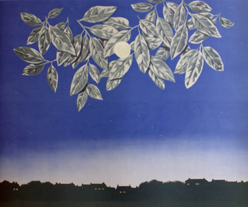Rene Magritte - La Page Blanche - 1979 color lithograph